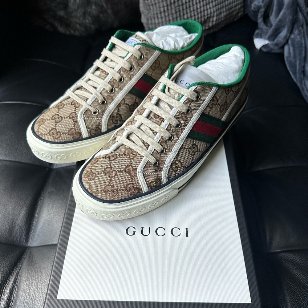 Mens Tan Gucci Tennis 1977 Sneaker